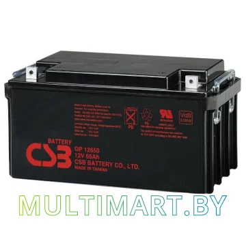 Аккумулятор для ИБП CSB GP12650 (12В/65 А·ч)